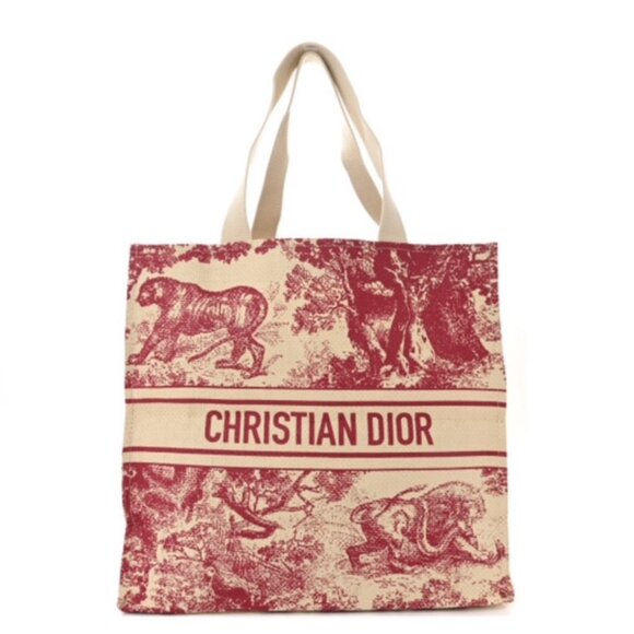 Christian Dior Straw Dioriviera Tote w/ Organizer insert - Picture 2 of 6